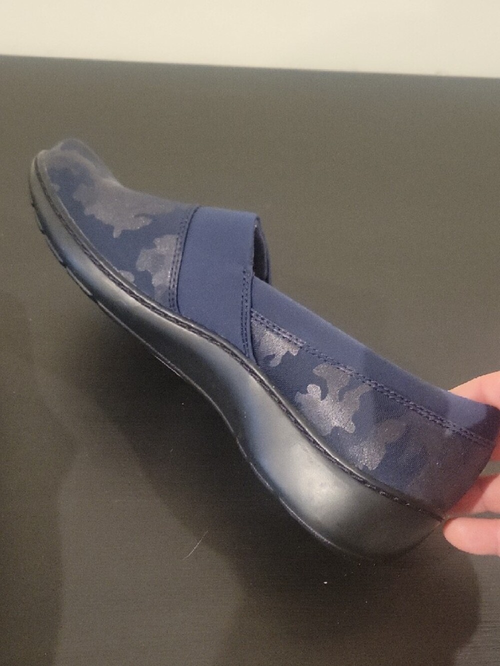 Clarks Comfort Navy Slip-On Loafers for Women - Picture 8 of 8